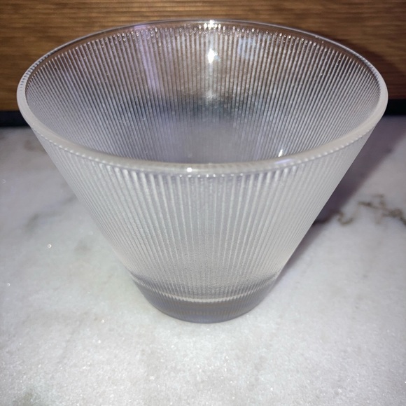 SIX Vintage Federal 1950’s Ribbed Norse Punch Glass Cups Mid Century Modern MCM - Picture 2 of 12